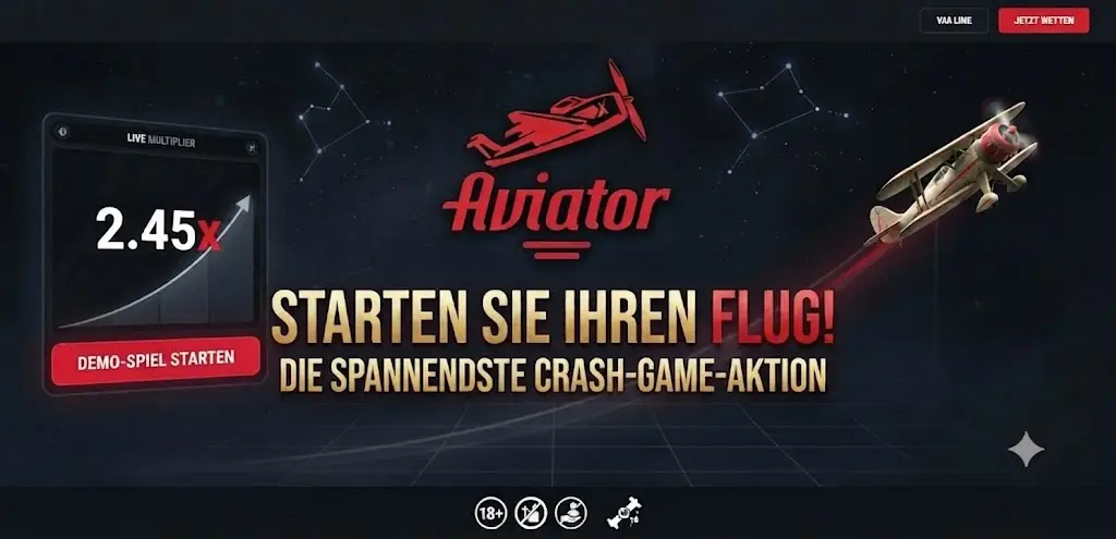 Aviator Demo Modus mit Spielgeld